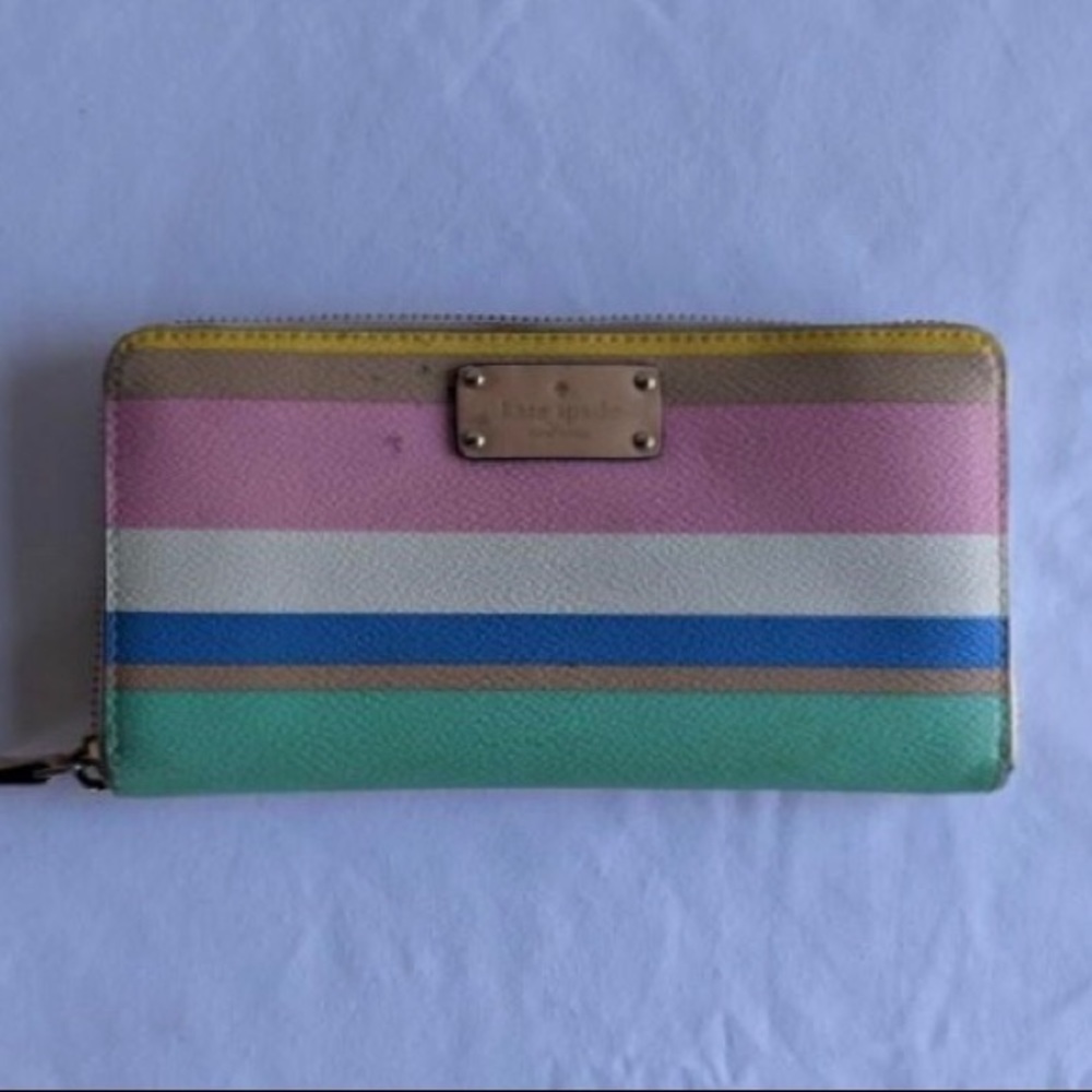 Kate Spade Zippered Rainbow Wallet